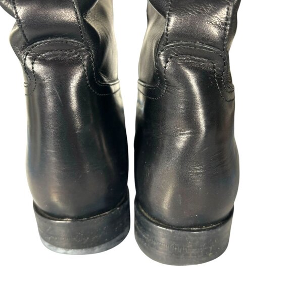 Gucci Black Boulanger Equestrian Tall Lace Up Leather Boots - Picture 13 of 16